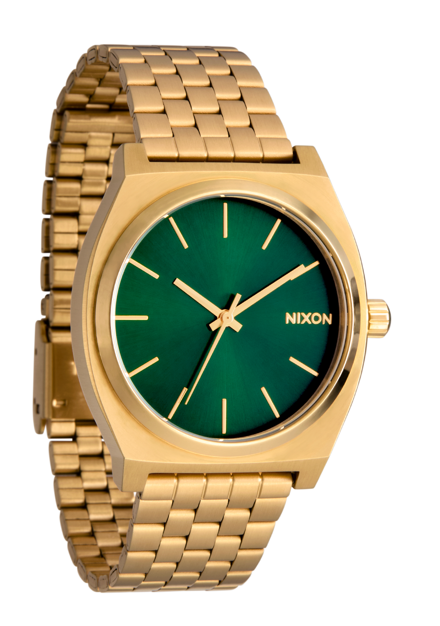 Time Teller - Gold / Green Sunray View 2
