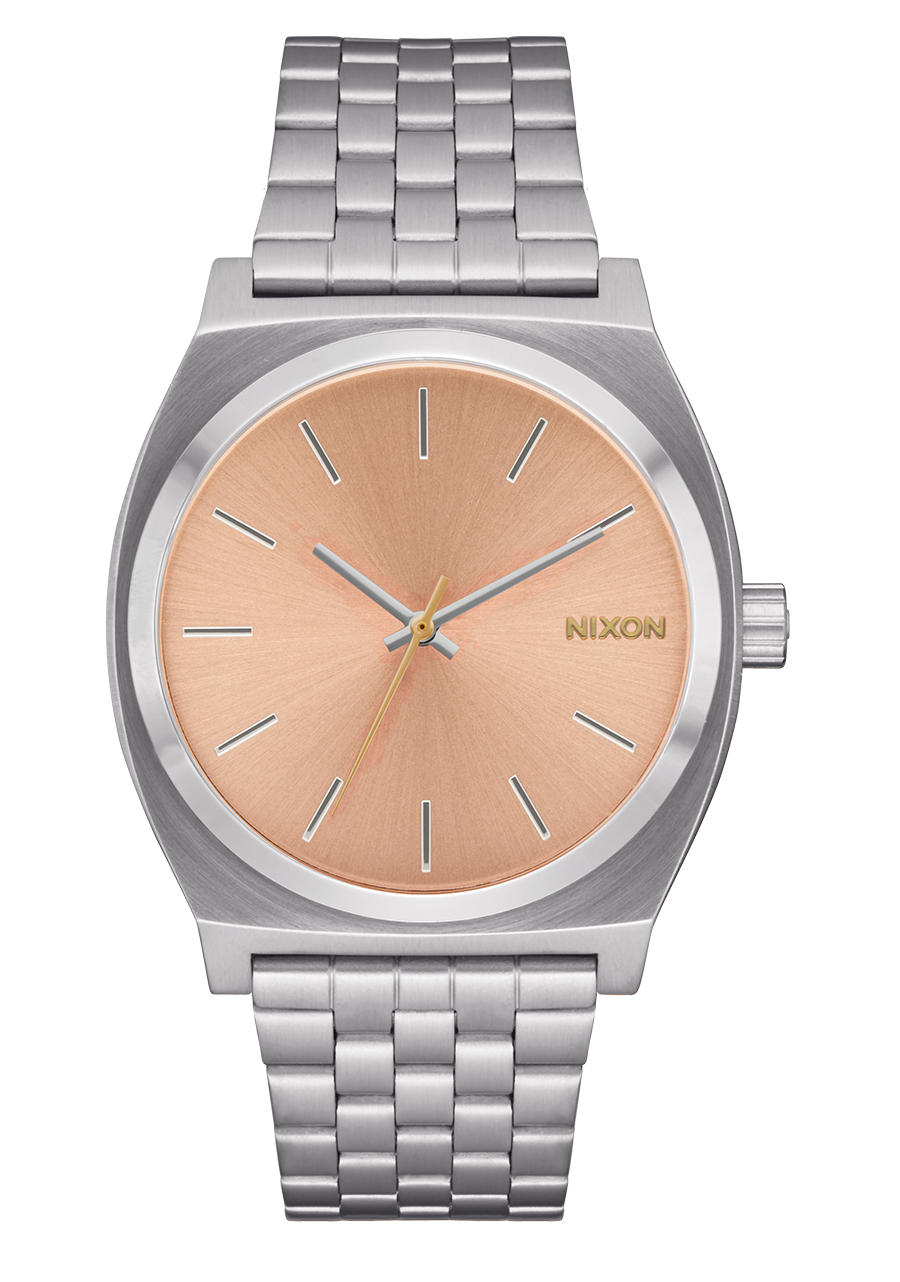 Time Teller - Silver / Coral View 1