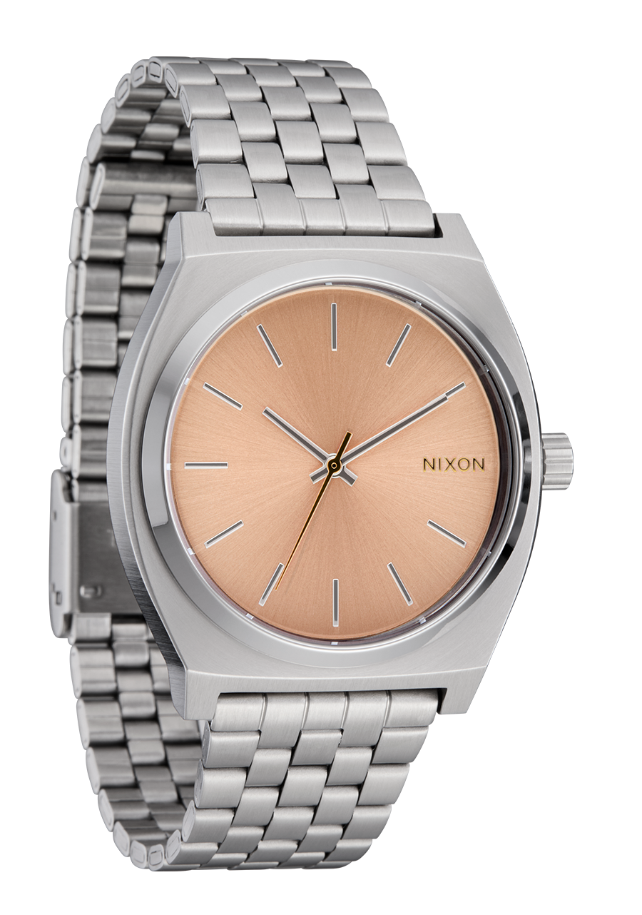 Time Teller - Silver / Coral View 2