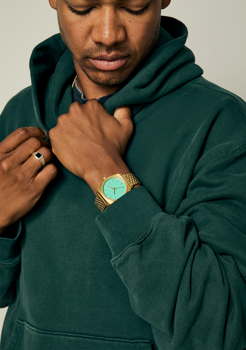 Time Teller - Gold / Turquoise / Gold