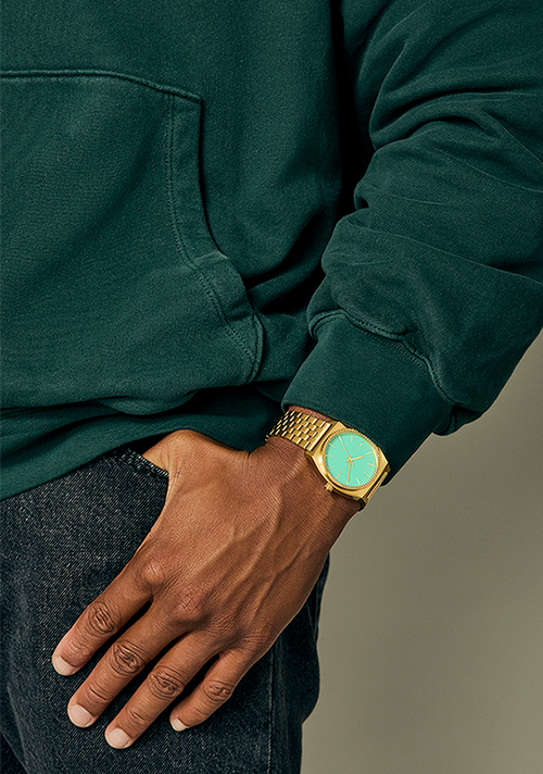 Time Teller - Gold / Turquoise / Gold