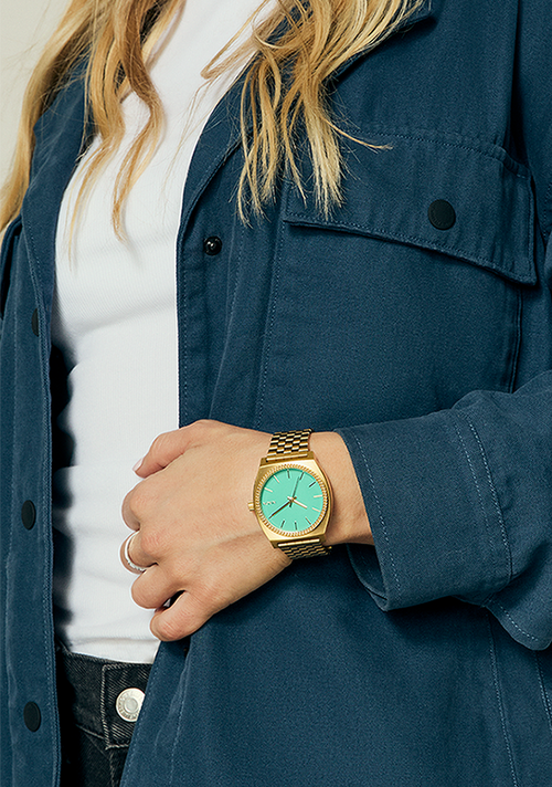 Time Teller - Gold / Turquoise / Gold