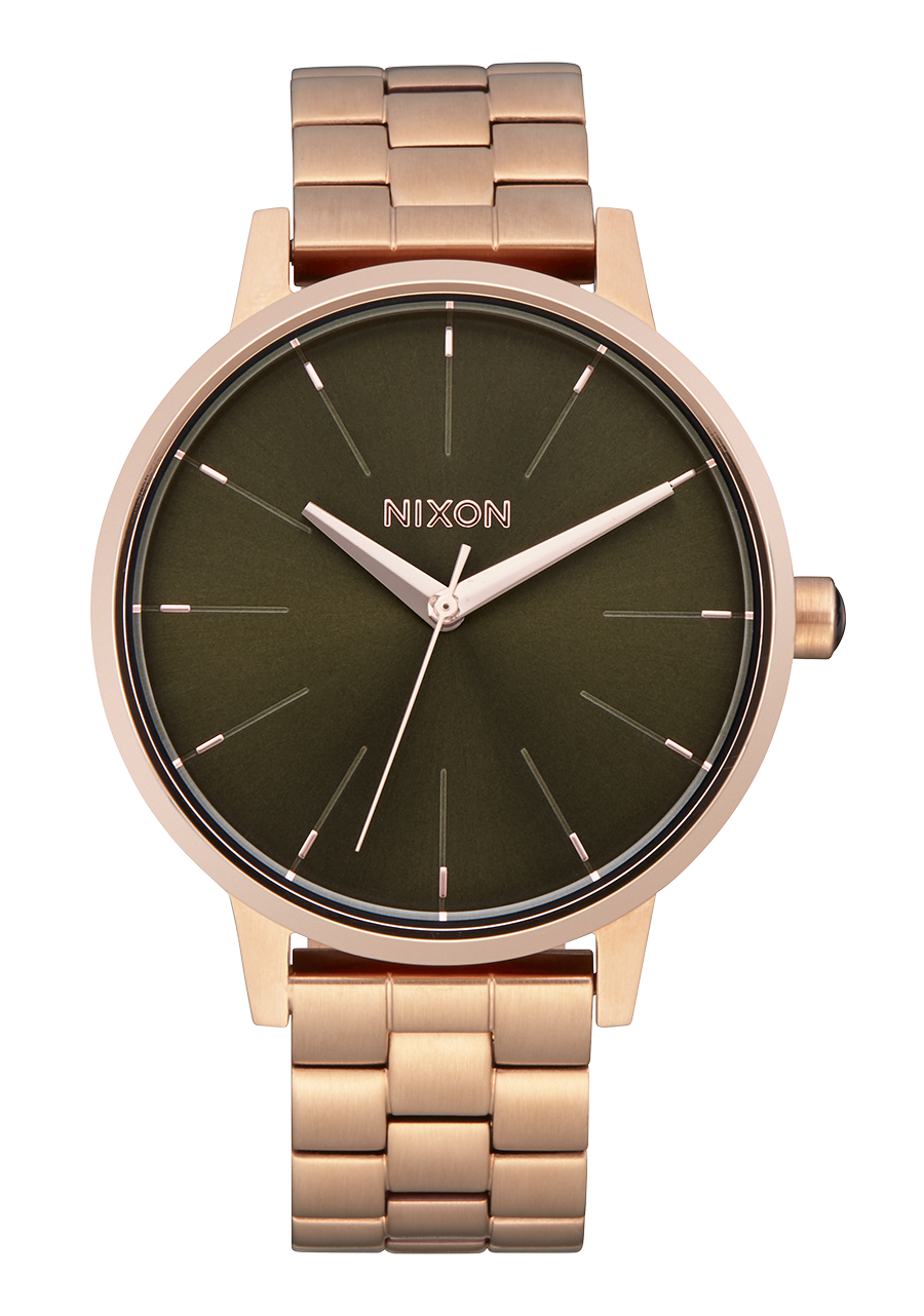 Kensington Watch | Rose Gold / Olive Sunray | Women's Stainless