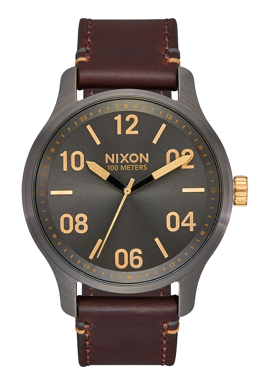 Patrol Leather - Gunmetal / Gold View 1