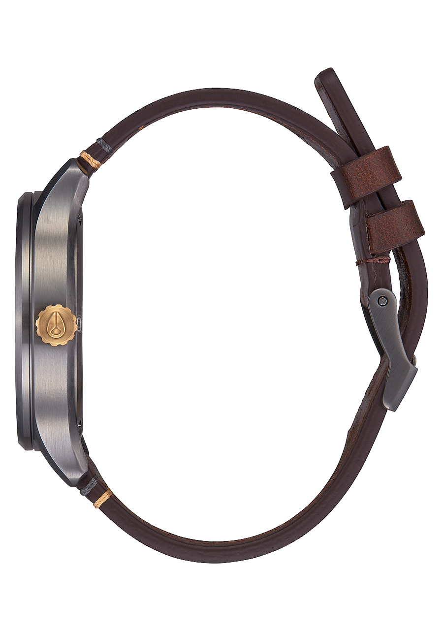 Patrol Leather - Gunmetal / Gold View 2