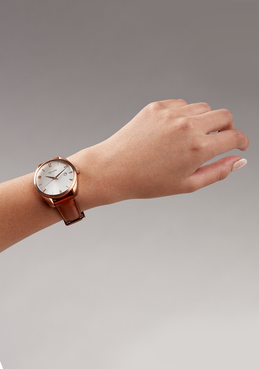 Thalia Leather - Rose Gold / White View 5