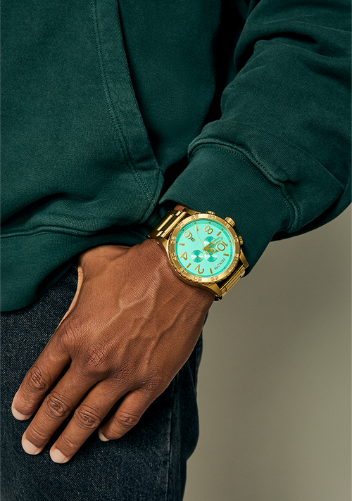 51-30 Chrono - Gold / Turquoise / Gold