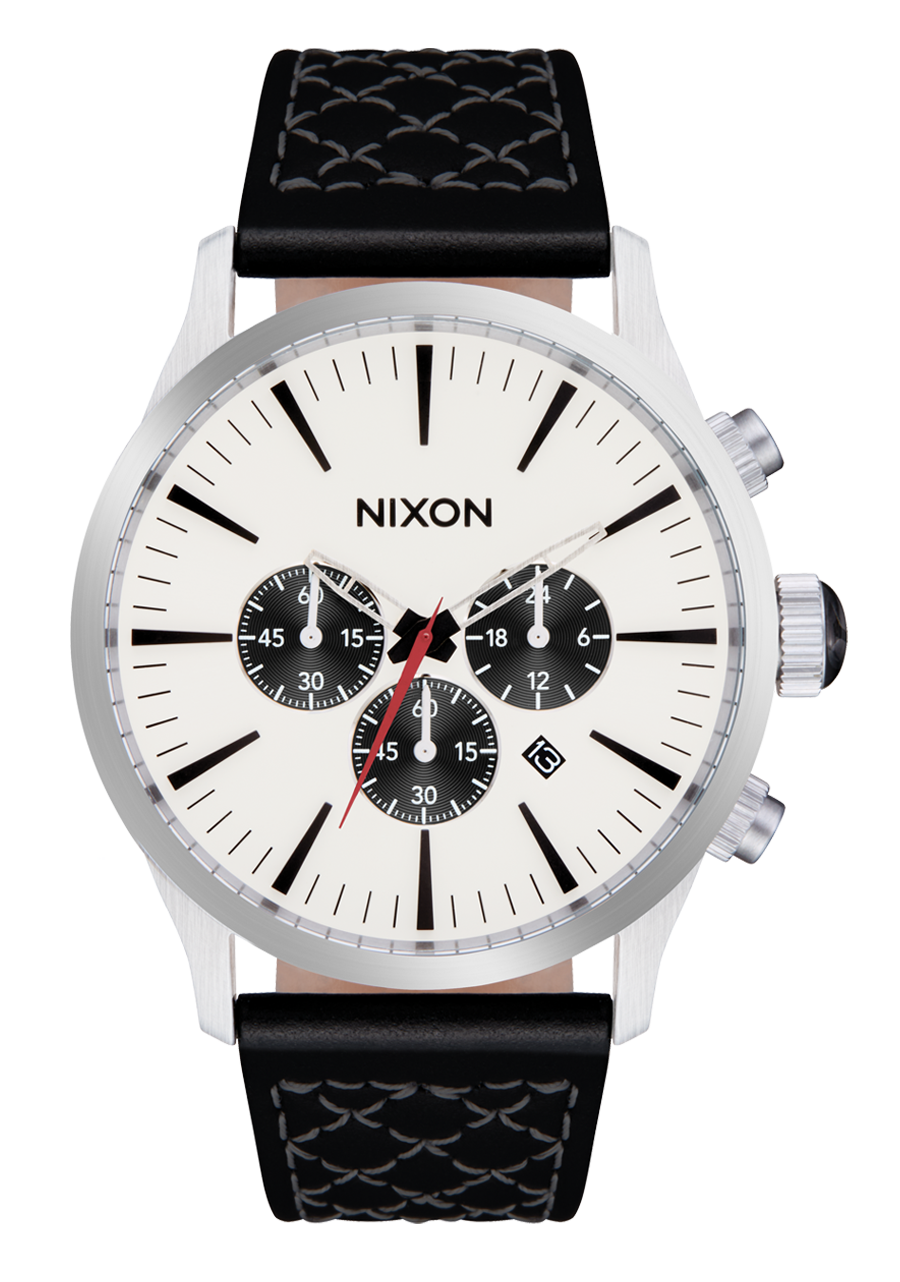 Sentry Chrono Leather - Chrome / Cloud Sunray / Black View 1