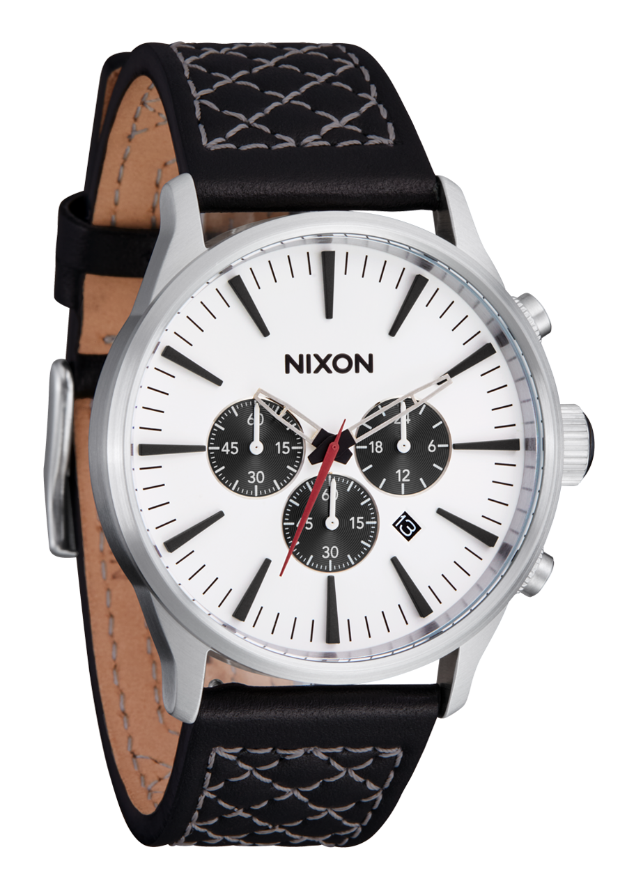 Sentry Chrono Leather - Chrome / Cloud Sunray / Black View 2