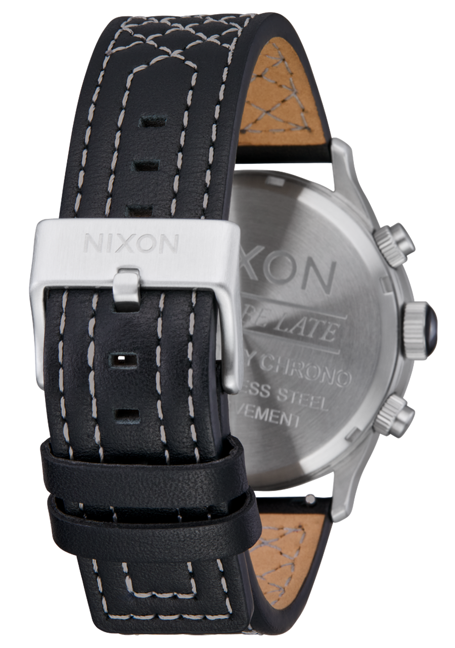 Sentry Chrono Leather - Chrome / Cloud Sunray / Black View 4