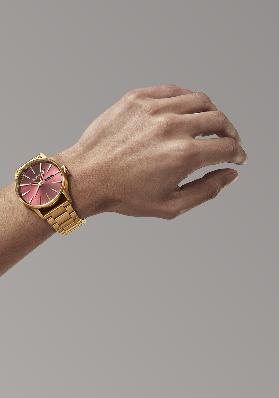 Sentry Stainless Steel - Oxblood Sunray / Gold View 6
