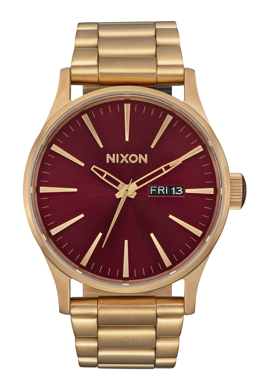 Sentry Stainless Steel - Oxblood Sunray / Gold View 1