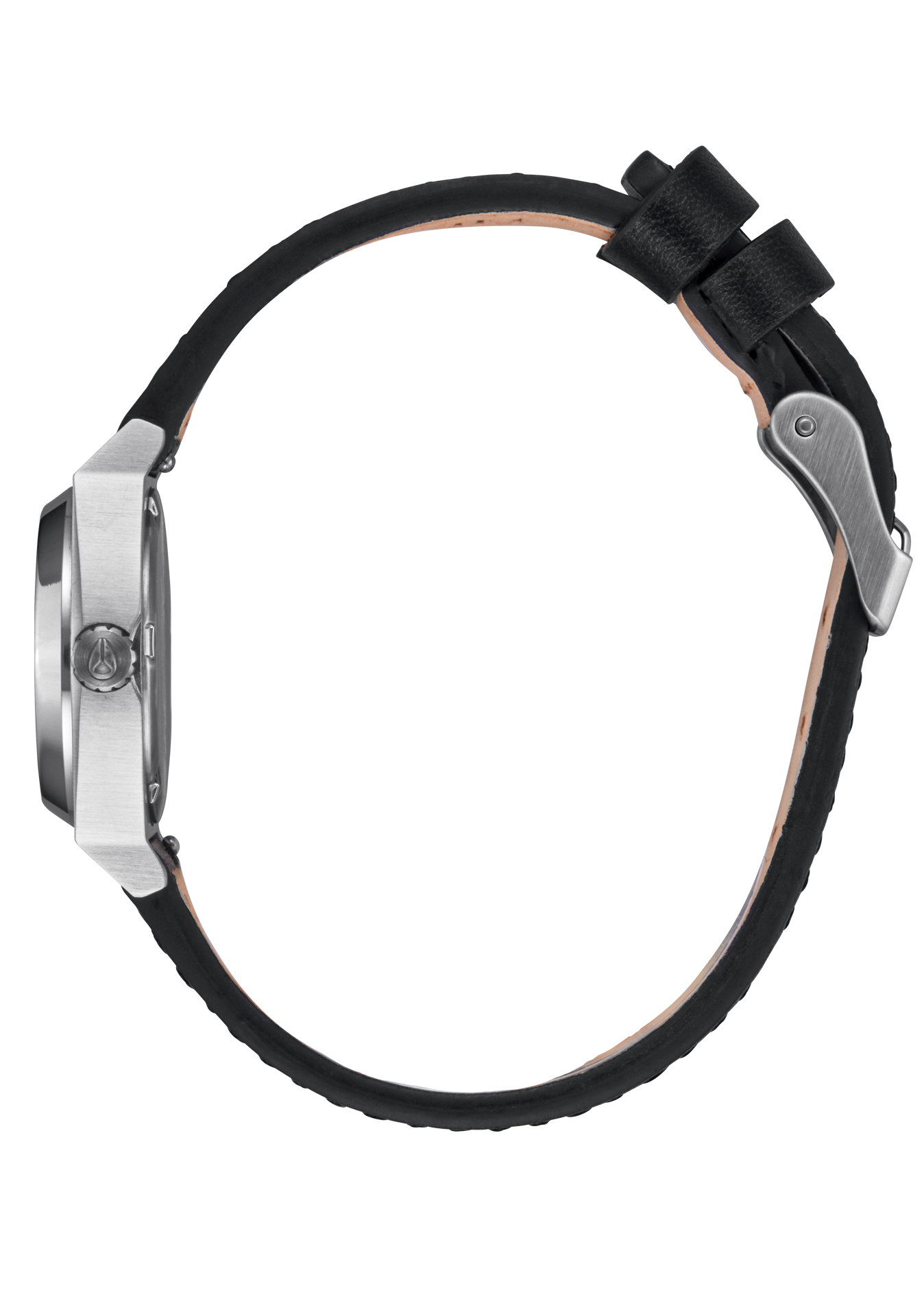 Small Time Teller Leather - Silver / Black View 3