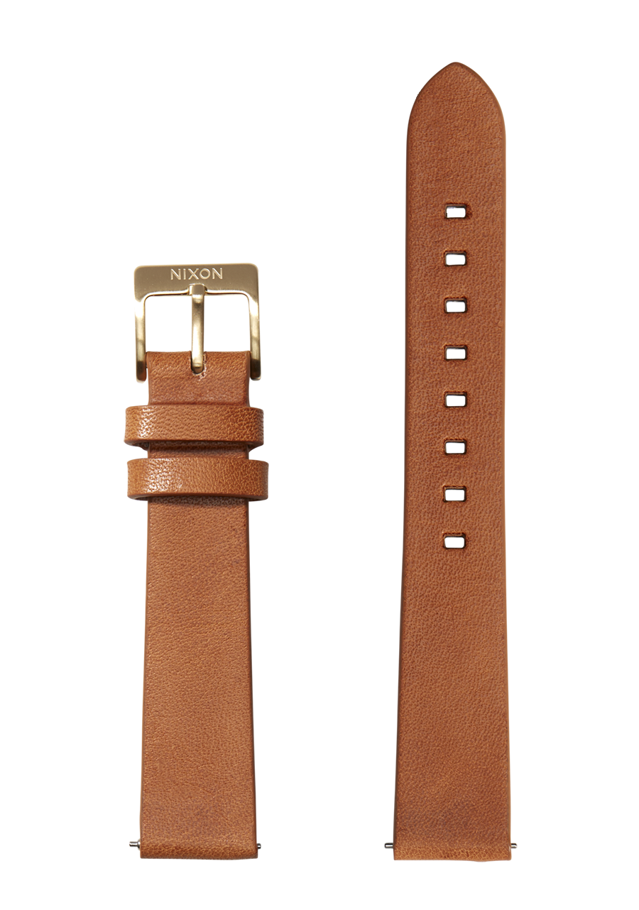 16mm Veg Tanned Leather Band - Marron clair View 1