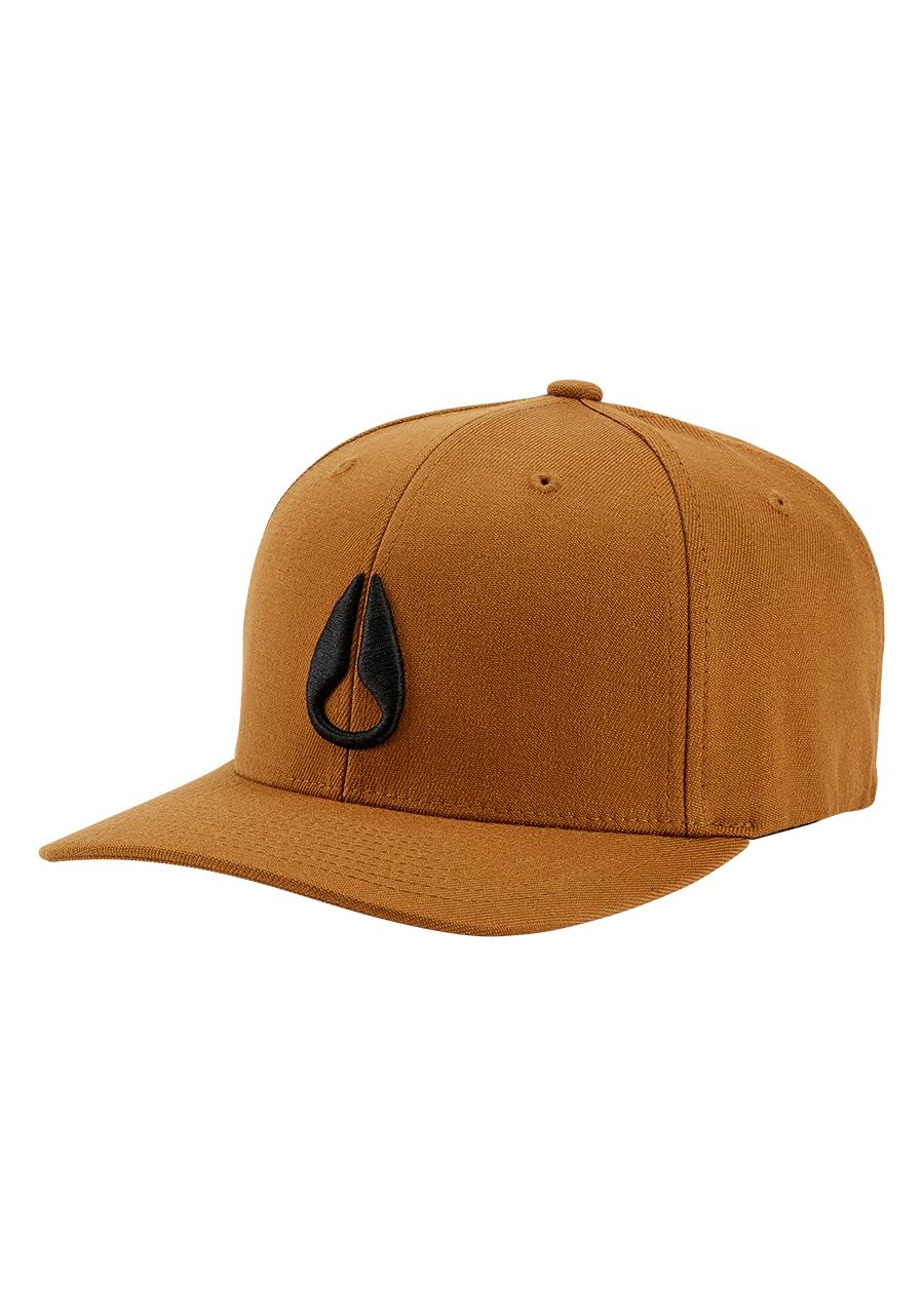 Deep Down Flexfit Athletic Fit Hat - Brown / Black View 1