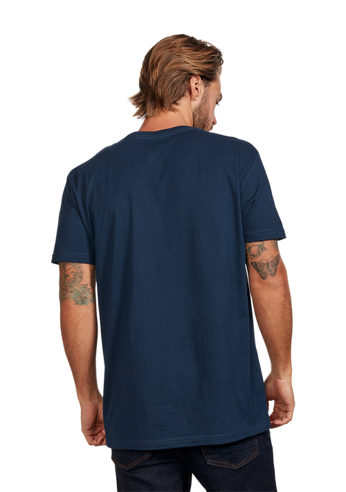 Stay Frothy Repreve® T-Shirt - Navy / Yellow