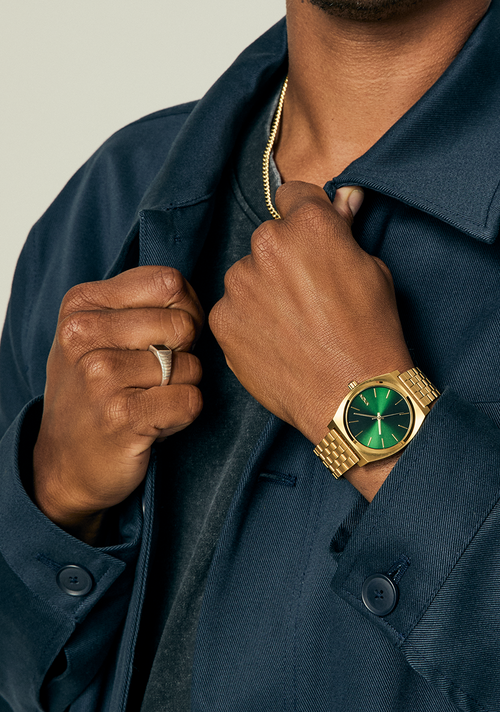 Time Teller - Gold / Green Sunray