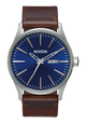 Sentry Leather - Bleu / marron