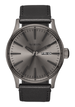 Sentry Leather - Gunmetal / Black