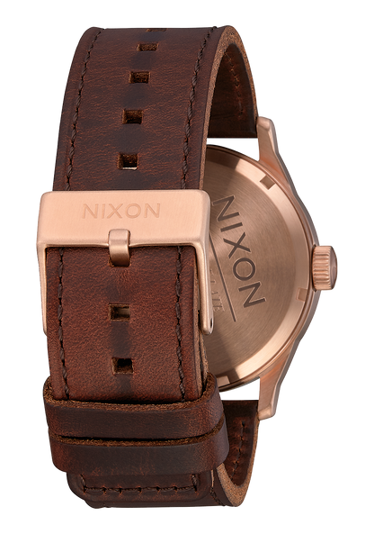 Sentry Leather - Rose Gold / Navy / Brown View 3