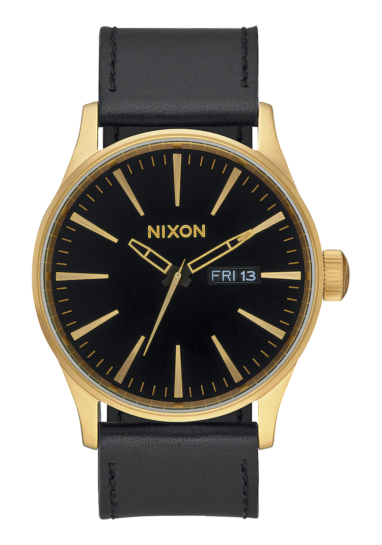 Sentry Cuir - Or / Noir