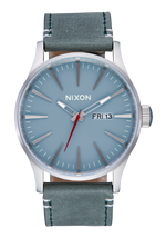 Sentry Leather - Silver /Dusty Blue / Dk Forest
