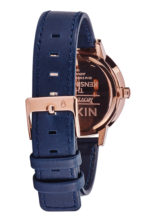 Kensington Leather - Rose Gold / Navy