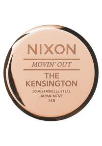 Kensington Leather - Rose Gold / Navy View 4