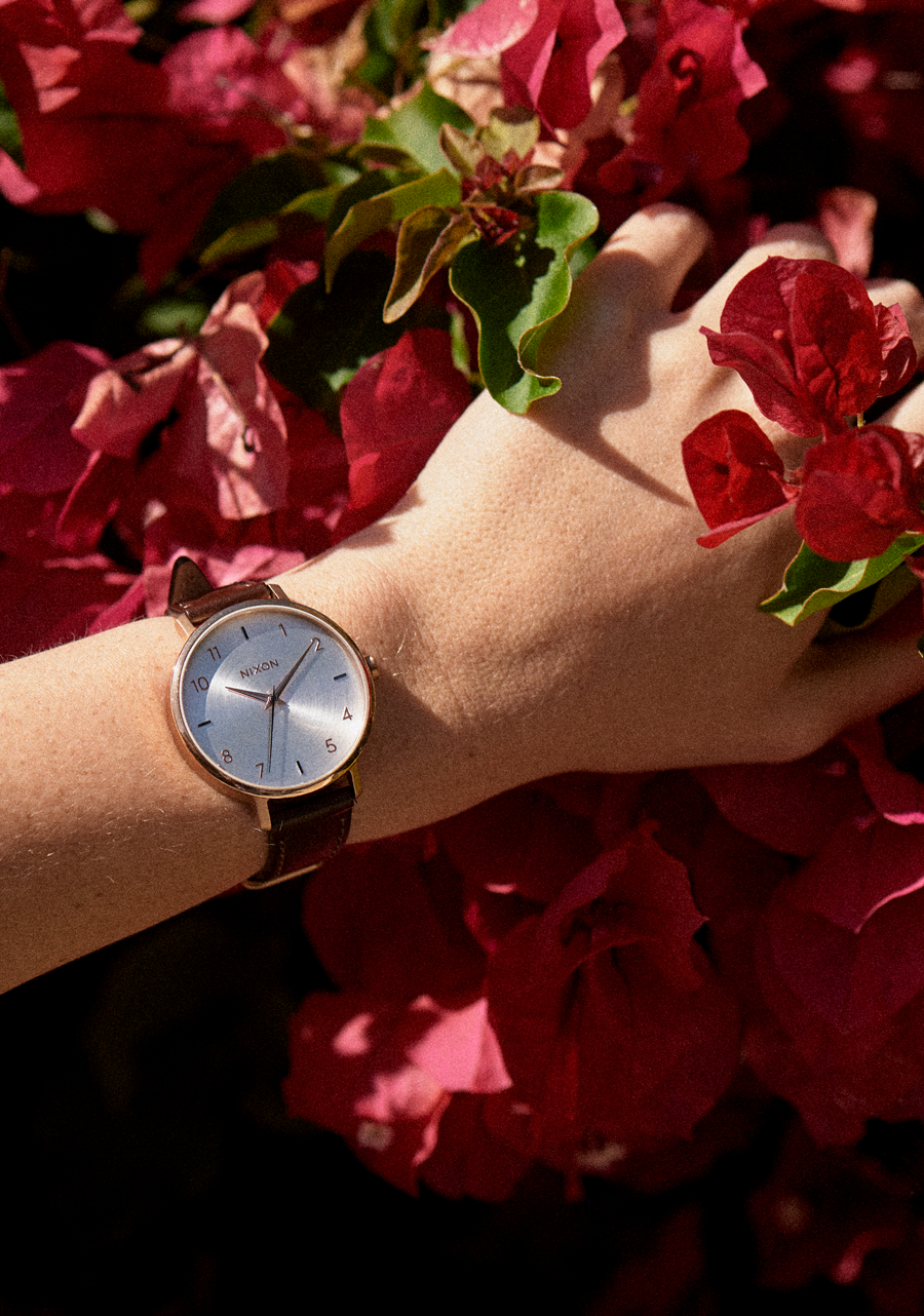 Arrow Cuir - Or rose / Argent