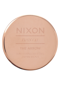 Arrow Leather - Rose Gold / Blue View 4