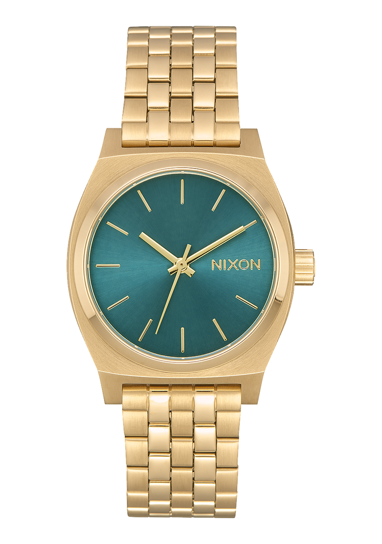 Moyenne Time Teller - Or clair / Turquoise