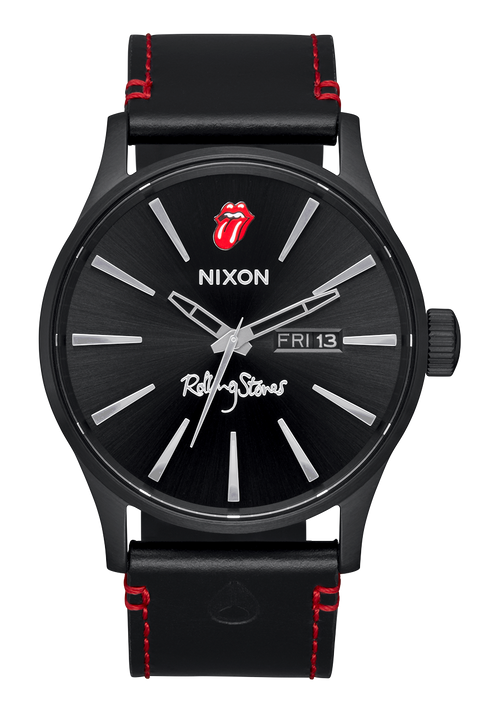 Rolling Stones Sentry Leather - Noir uni