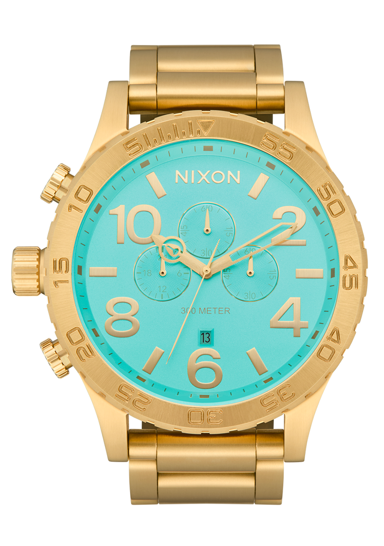 51-30 Chrono - Or / Turquoise / Or
