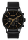 Sentry Chrono Leather - Matte Black / Gold / Black