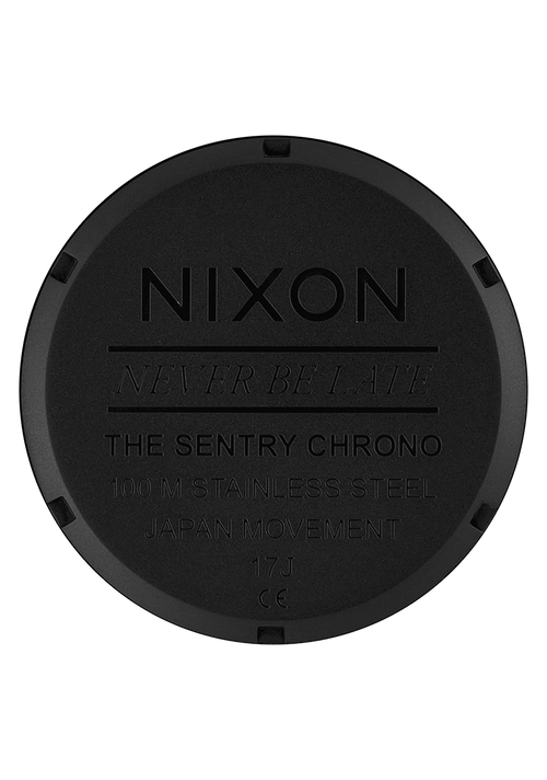 Sentry Chrono Leather - Noir mat / doré / noir