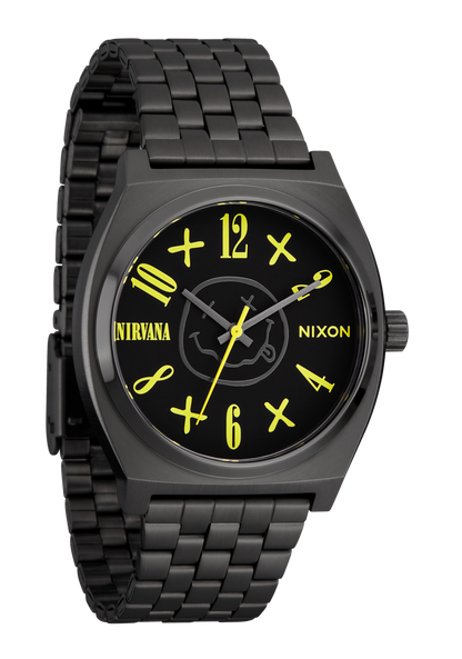 Nirvana Time Teller - Black Nirvana Smiley Face View 2