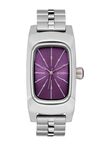 Frankie - Mid Century / Silver / Purple Sunray View 1