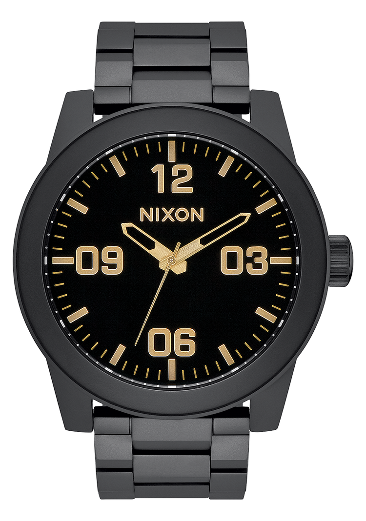 Corporal Acier Inoxydable - Noir mat / Or