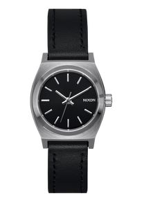 Small Time Teller Leather - Argent / noir View 1