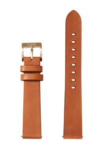 16mm Veg Tanned Leather Band - Marron clair View 1