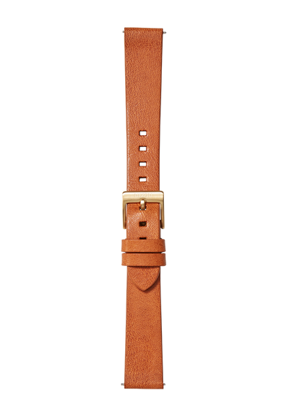 16mm Veg Tanned Leather Band - Marron clair View 2