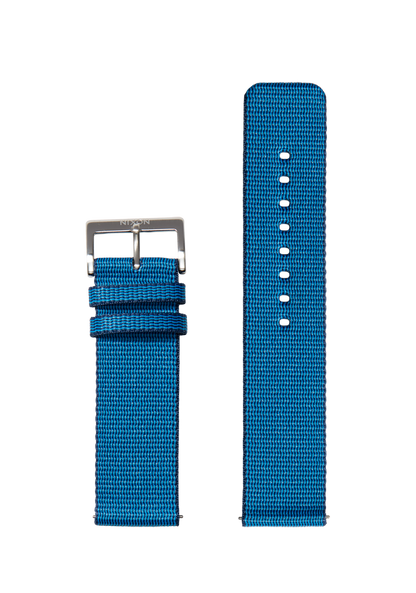 23mm Nylon #TIDE Band - Bleu marine / noir View 1