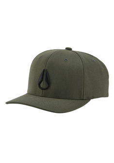 Deep Down Flexfit Athletic Fit Hat - Vert olive / noir