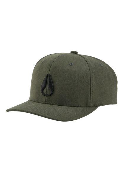 Deep Down Flexfit Athletic Fit Hat - Vert olive / noir View 1