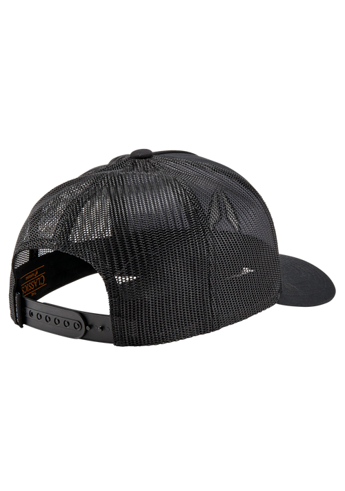 Iconed Trucker Hat - Black / Black