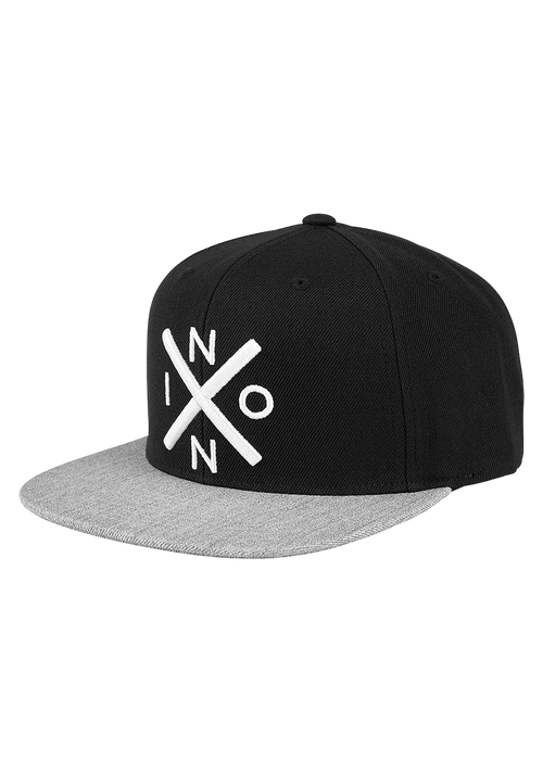 Exchange Snapback Hat - Black / Heather Gray