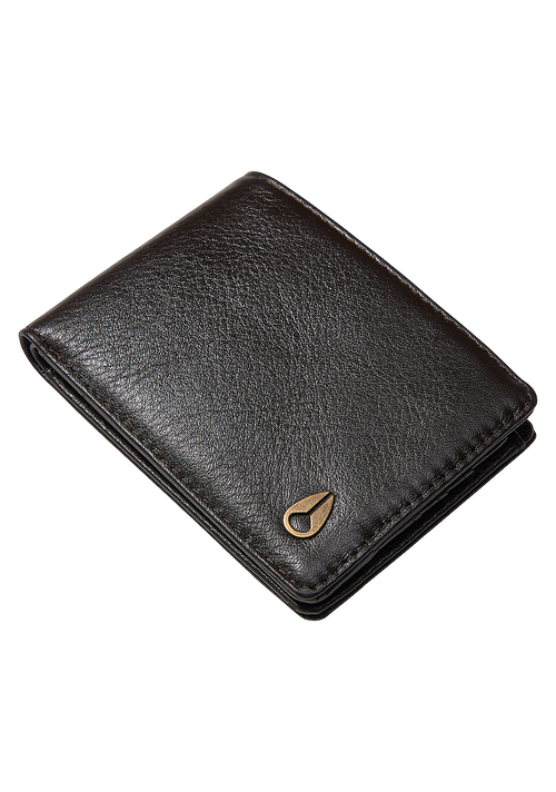 Heros bi-fold wallet - Marron