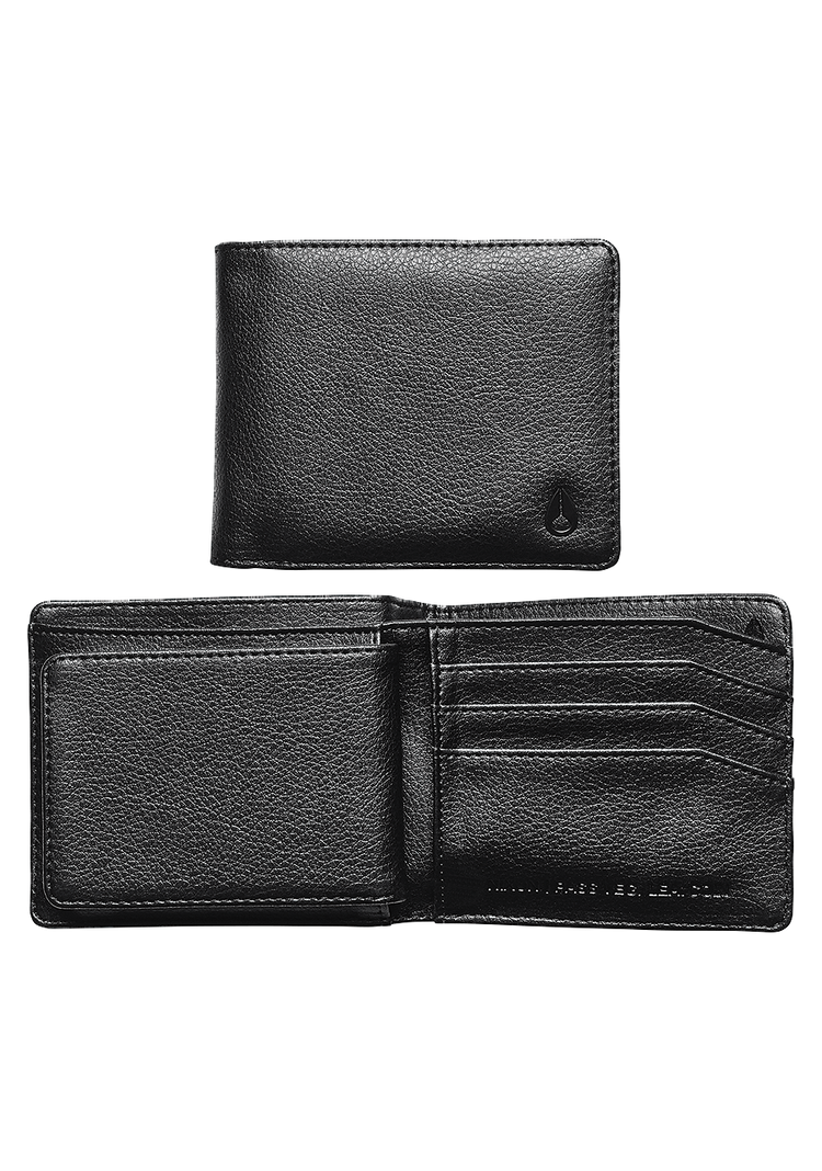 Pass Vegan Leather Coin Wallet - Black