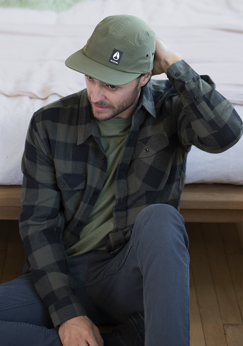 Mikey 5 Panel Hat - Olive