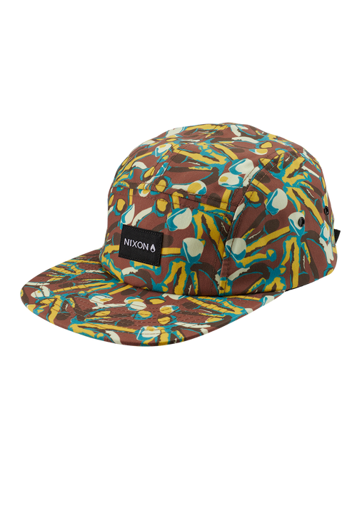 Mikey 5 Panel Hat - Brown / Multi